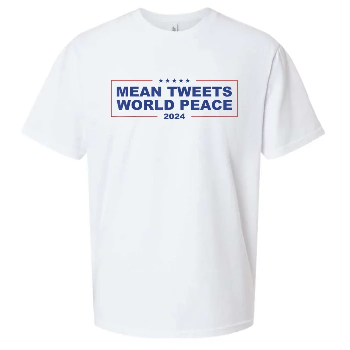 Mean Tweets World Peace 2024 Sueded Cloud Jersey T-Shirt