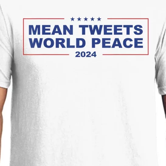 Mean Tweets World Peace 2024 Pajama Set