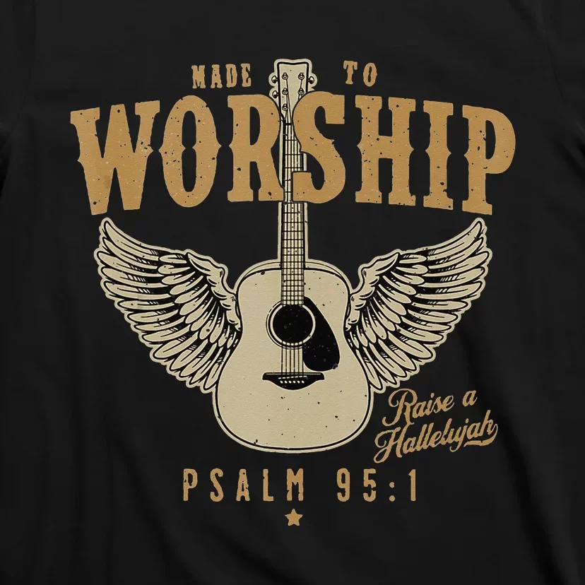 Made To Worship Psalm 95 Faith Christian Bible Verse Tank Top T-Shirt