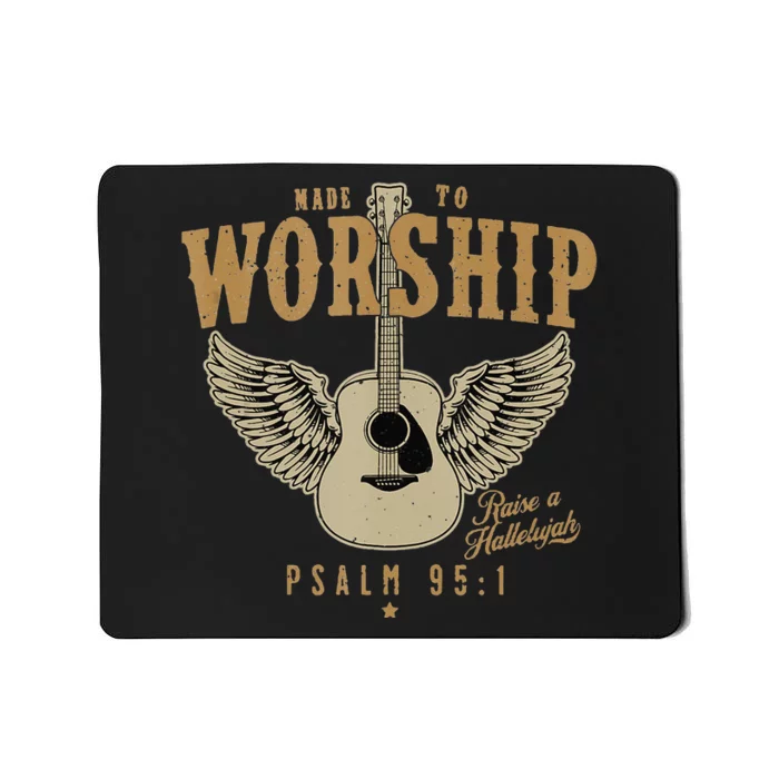 Made To Worship Psalm 95 Faith Christian Bible Verse Tank Top Mousepad