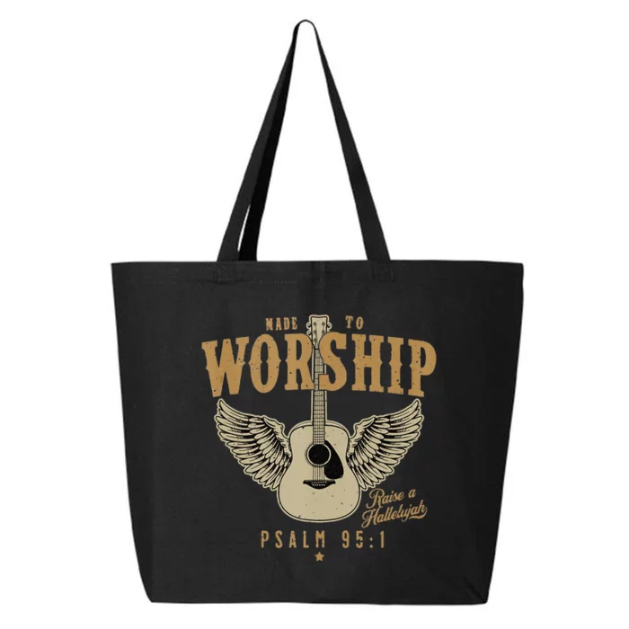 Made To Worship Psalm 95 Faith Christian Bible Verse Tank Top 25L Jumbo Tote