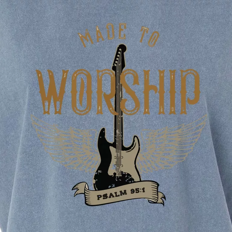 Made To Worship Psalm 95 1 Christian Worship Bible Verse Garment-Dyed Women's Muscle Tee