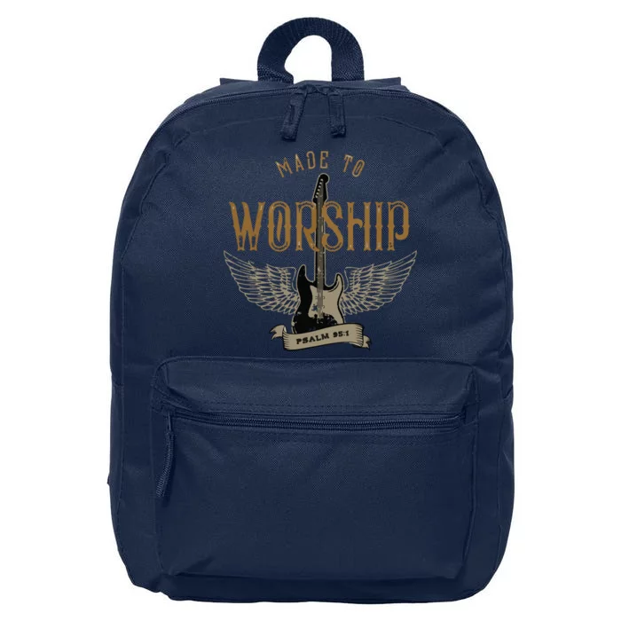 Made To Worship Psalm 95 1 Christian Worship Bible Verse 16 in Basic Backpack