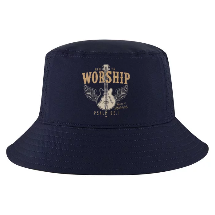 Made To Worship Psalm 95 1 Guitar Cool Comfort Performance Bucket Hat