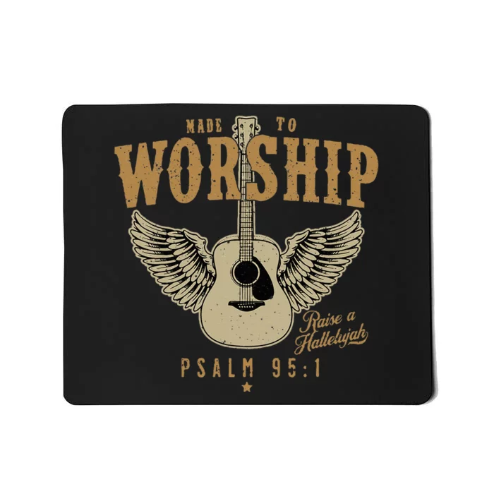 Made To Worship Psalm 95 Faith Christian Bible Verse Mousepad