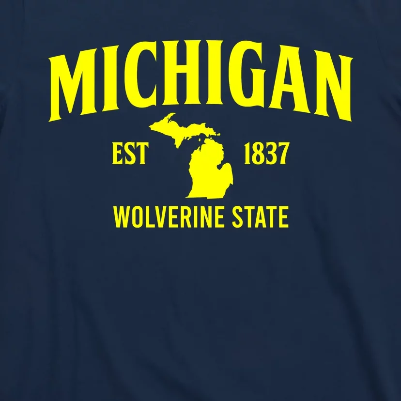 Michigan The Wolverines State T-Shirt