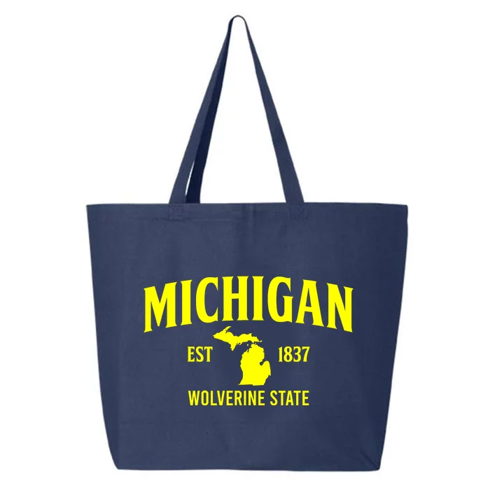 Michigan The Wolverines State 25L Jumbo Tote