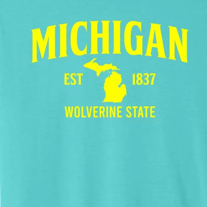 Michigan The Wolverines State ChromaSoft Performance T-Shirt