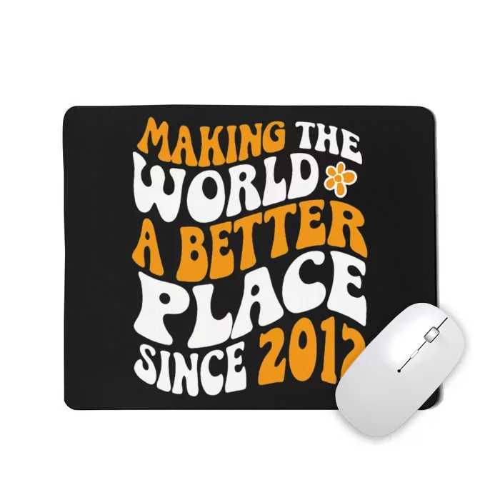 Making The World Better Since 2012 Birthday Mousepad