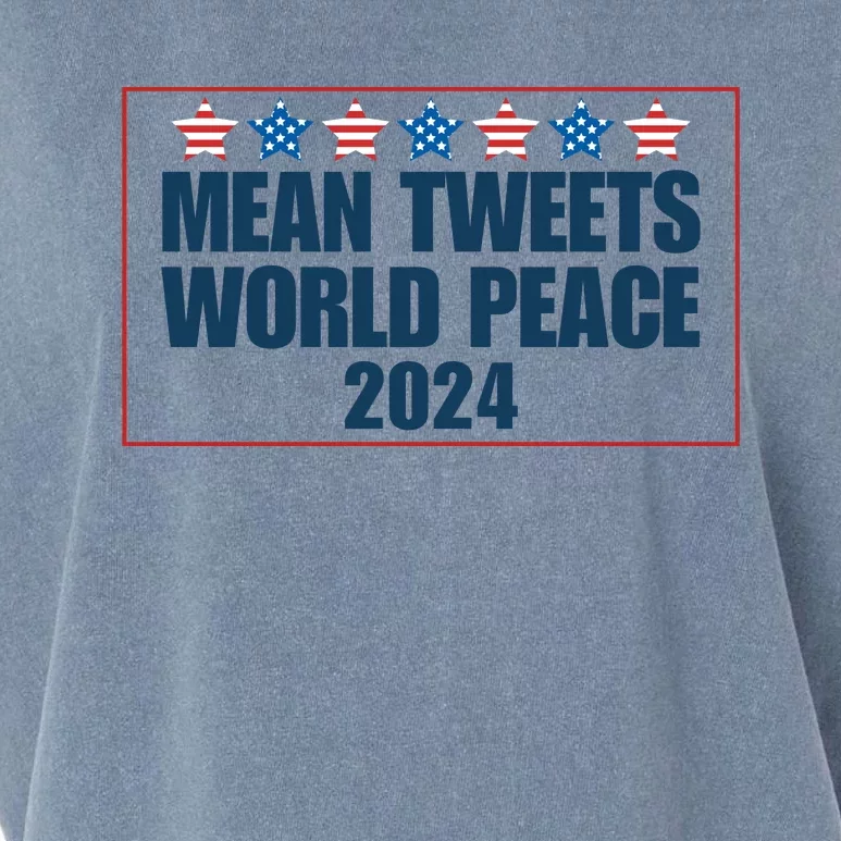 Mean Tweets World Peace 2024 Garment-Dyed Women's Muscle Tee