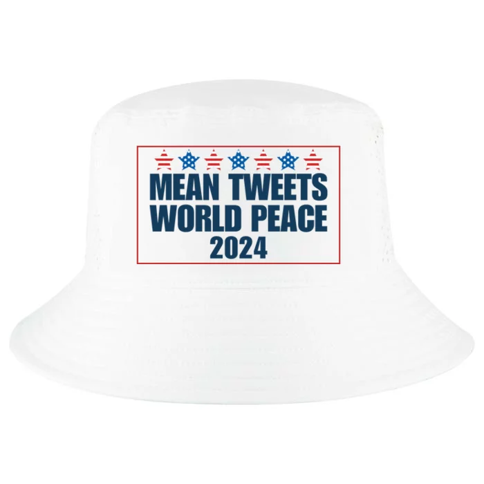 Mean Tweets World Peace 2024 Cool Comfort Performance Bucket Hat