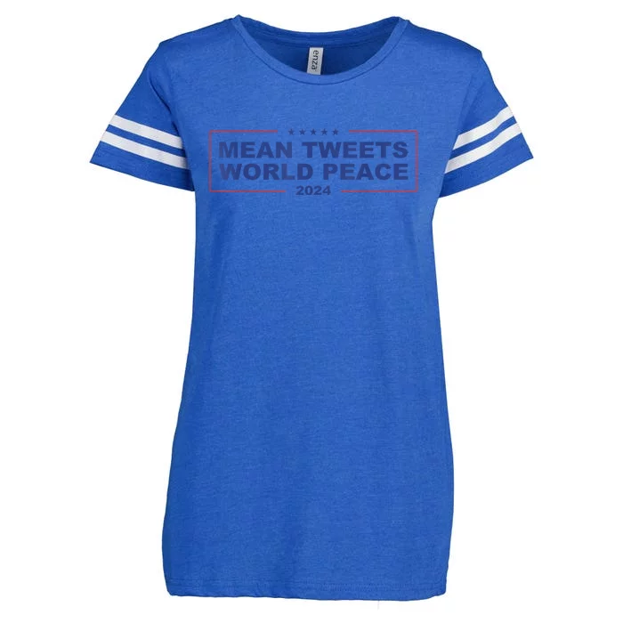 Mean Tweets World Peace 2024 Enza Ladies Jersey Football T-Shirt