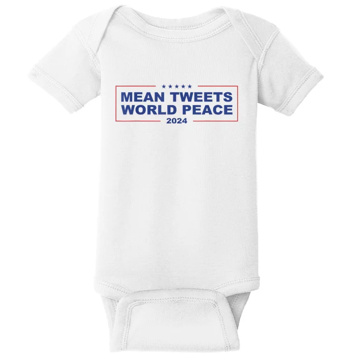 Mean Tweets World Peace 2024 Baby Bodysuit