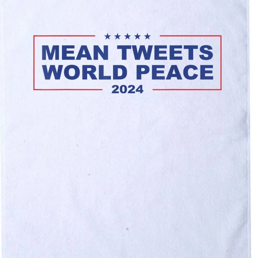 Mean Tweets World Peace 2024 Platinum Collection Golf Towel