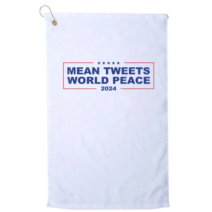 Mean Tweets World Peace 2024 Platinum Collection Golf Towel