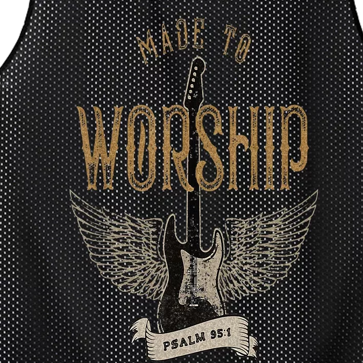 Made To Worship Psalm 95 1 Christian Worship Bible Verse Mesh Reversible Basketball Jersey Tank