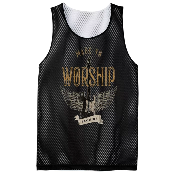 Made To Worship Psalm 95 1 Christian Worship Bible Verse Mesh Reversible Basketball Jersey Tank