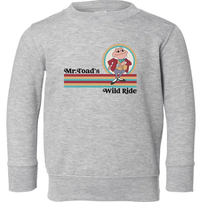 Mr Toads Wild Ride Retro Vintage Lover Toddler Sweatshirt