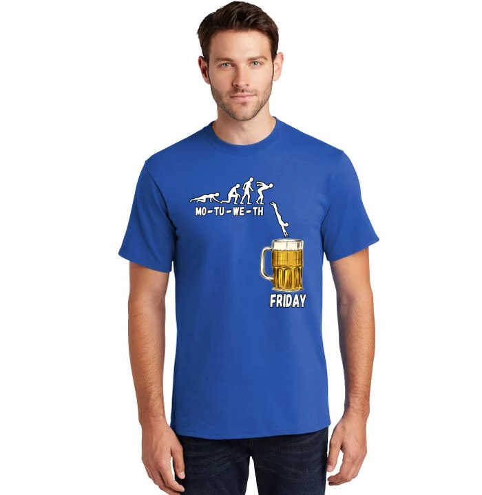 Monday Tuesday Wednesday Thursday Friday Beer Gift Tall T-Shirt