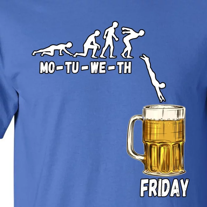 Monday Tuesday Wednesday Thursday Friday Beer Gift Tall T-Shirt