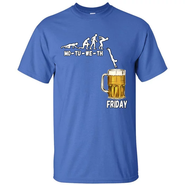 Monday Tuesday Wednesday Thursday Friday Beer Gift Tall T-Shirt