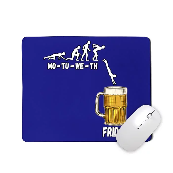 Monday Tuesday Wednesday Thursday Friday Beer Gift Mousepad