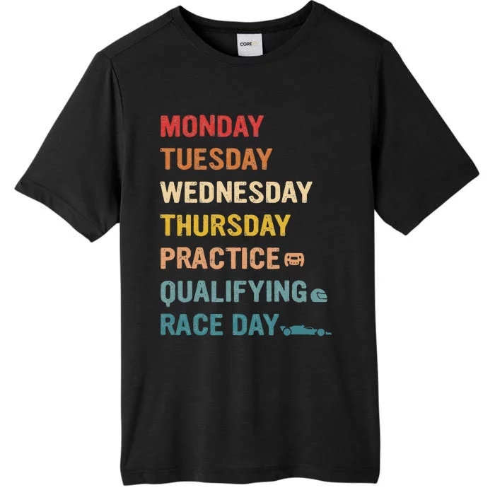 Mon Tue Wed Thu Practice Qualifying Race Day ChromaSoft Performance T-Shirt