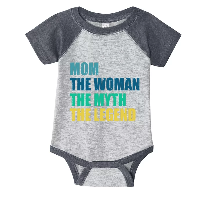 Mom The Woman The Myth The Legend Infant Baby Jersey Bodysuit