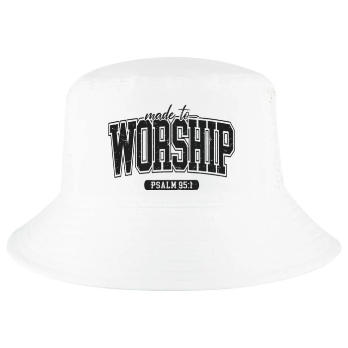 Made To Worship Christian Cool Comfort Performance Bucket Hat