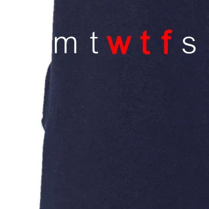 mtWTFss Days of the Week Red WTF Logo Doggie 3-End Fleece Hoodie