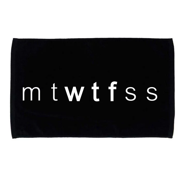 mtWTFss Days of the Week WTF Microfiber Hand Towel