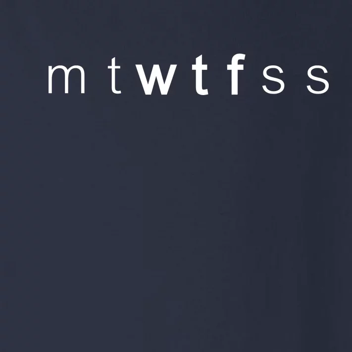 mtWTFss Days of the Week WTF Toddler Long Sleeve Shirt