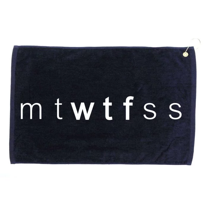 mtWTFss Days of the Week WTF Grommeted Golf Towel