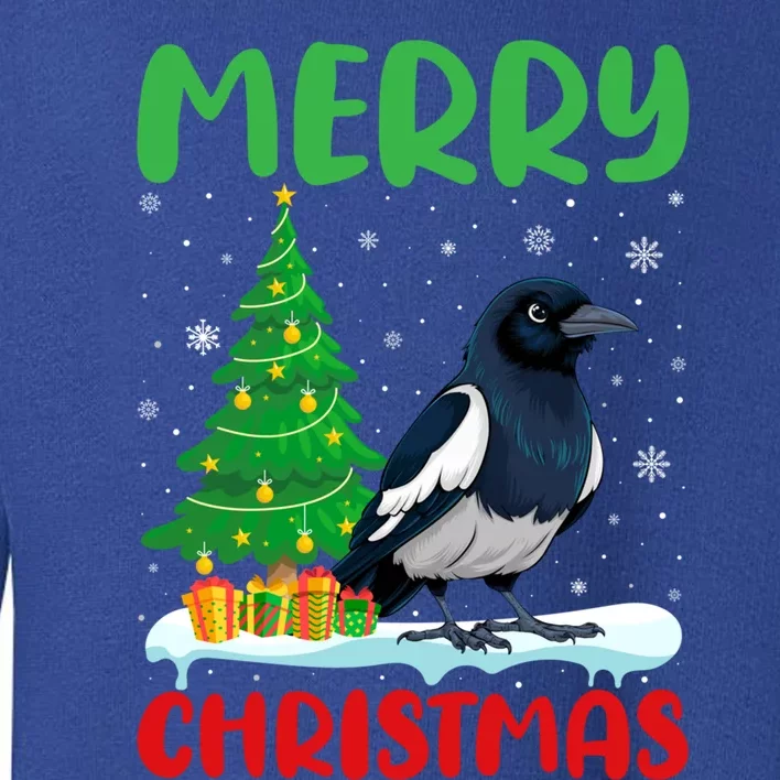 Magpie Tree Xmas Ugly Christmas Gift Toddler Sweatshirt