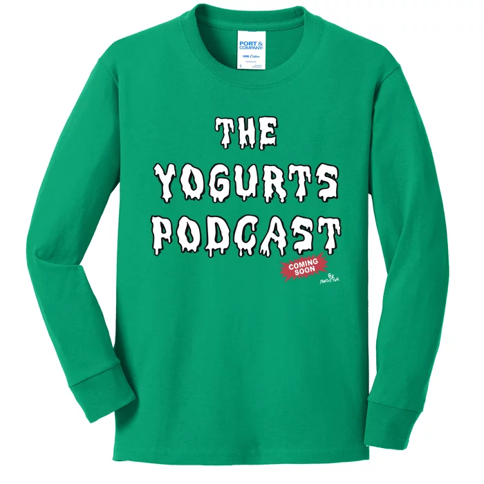 Marcuspork The Yogurts Podcast Kids Long Sleeve Shirt