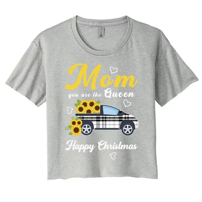 Mom Thank You For Evrything Happy Mother's Day Mother Cute Gift Women's Crop Top Tee