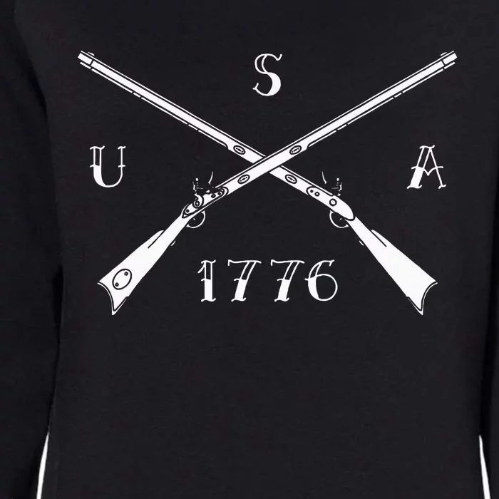 Muzzleloader Usa 1776 Flintlock Muzzleloading Rifle Womens California Wash Sweatshirt