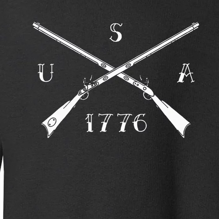 Muzzleloader Usa 1776 Flintlock Muzzleloading Rifle Toddler Sweatshirt