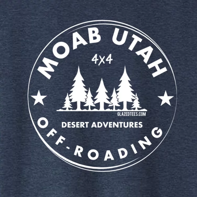 Moab Utah 4x4 Off Road Retro Adventures Women's Crop Top Tee