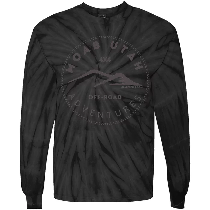 Moab Utah 4x4 Off Road Adventures Tie-Dye Long Sleeve Shirt