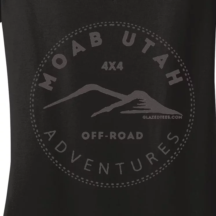 Moab Utah 4x4 Off Road Adventures Women's V-Neck T-Shirt