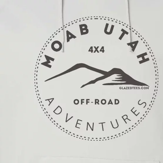 Moab Utah 4x4 Off Road Adventures Performance Fleece Hoodie