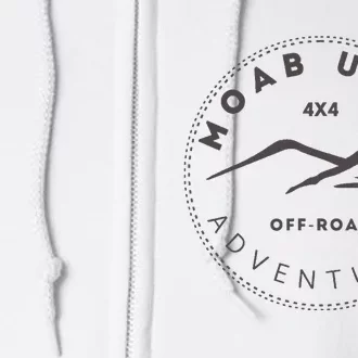 Moab Utah 4x4 Off Road Adventures Full Zip Hoodie