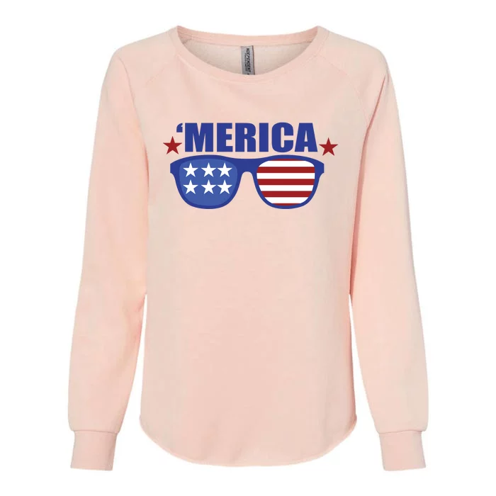 Merica USA 4th Of July Womens California Wash Sweatshirt