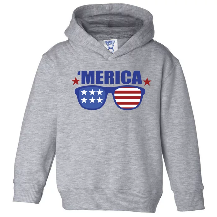 Merica USA 4th Of July Toddler Hoodie