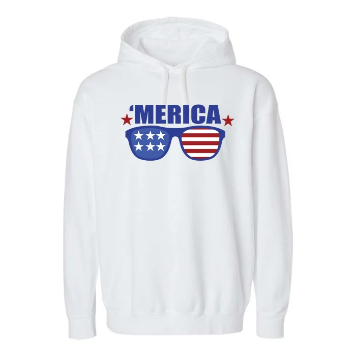 Merica USA 4th Of July Garment-Dyed Fleece Hoodie