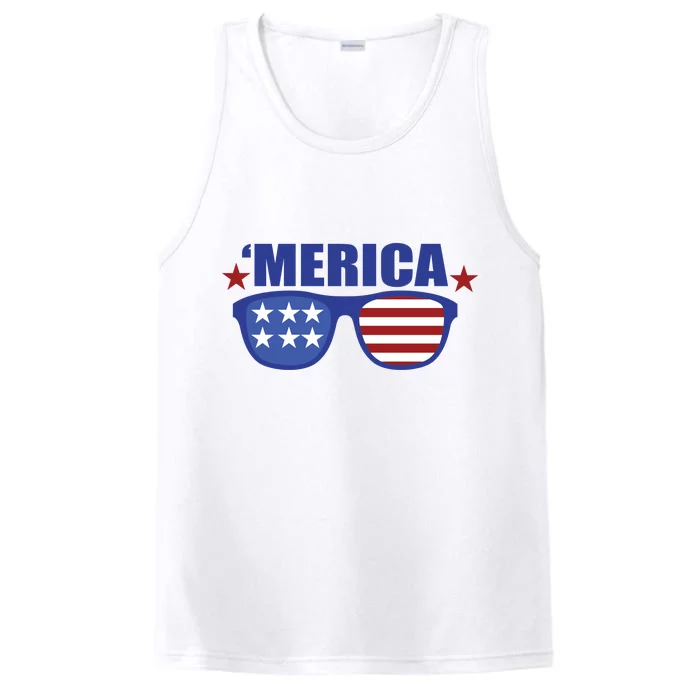 Merica USA 4th Of July Performance Tank