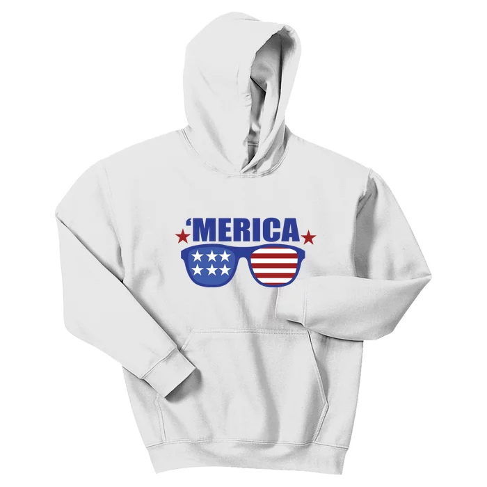 Merica USA 4th Of July Kids Hoodie