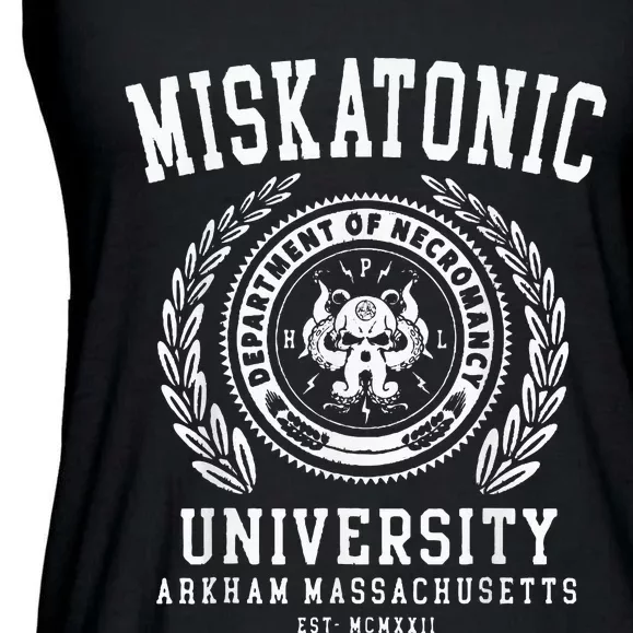 Miskatonic University Arkham East Massachusetts Wcmxkll Ladies Essential Flowy Tank