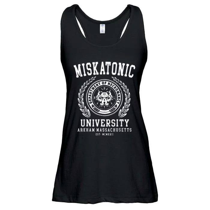 Miskatonic University Arkham East Massachusetts Wcmxkll Ladies Essential Flowy Tank